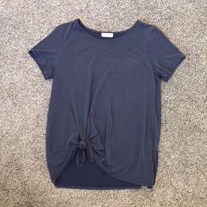 Navy Cinched Tee